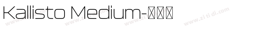 Kallisto Medium字体转换
